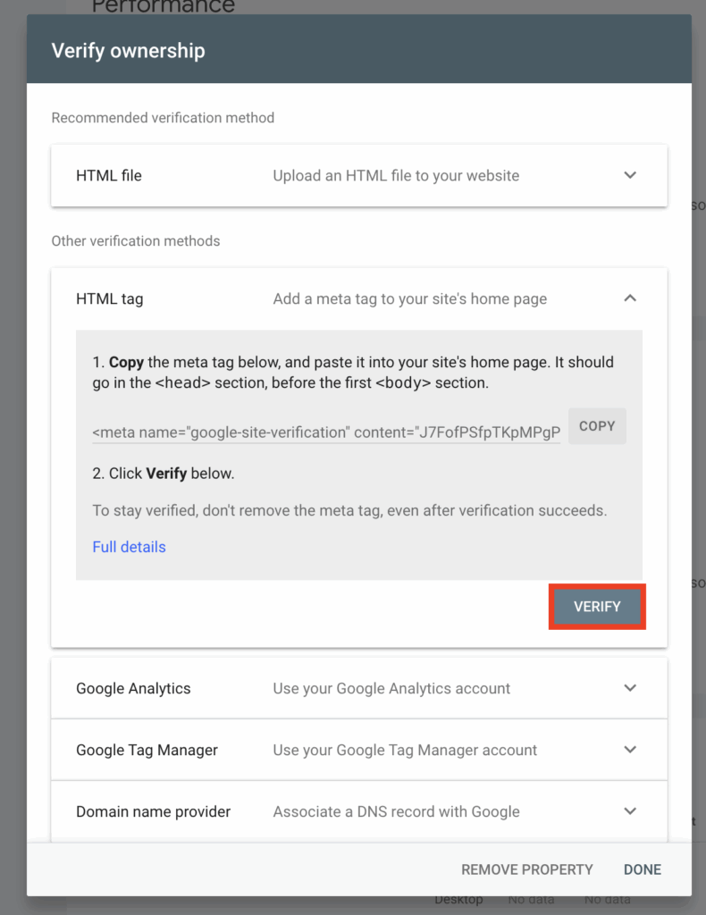 GSC verification step