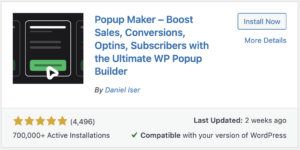 Popup Maker plugin