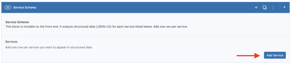 Service Schema: Add Service