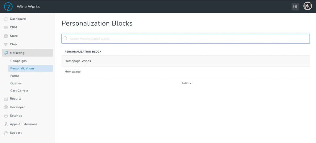 Personalization Blocks Marketing